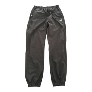 New Balance Gray Athletic Track Pants with Elastic Ankles and Zip Pockets
